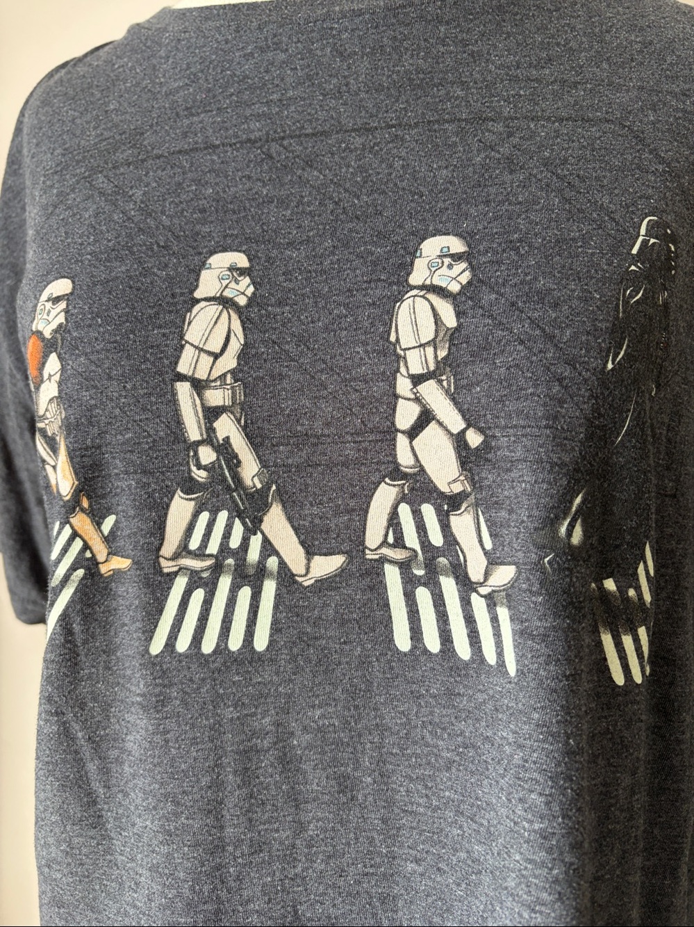 Star Wars Short Sleeve Tee in Heather Navy with Stormtrooper Graphic